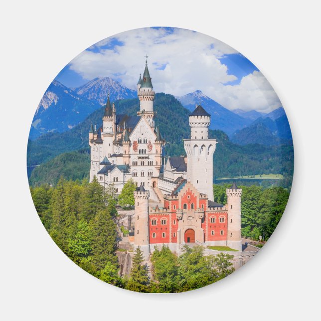 Neuschwanstein Castle Tyskland Magnet (Framsidan)
