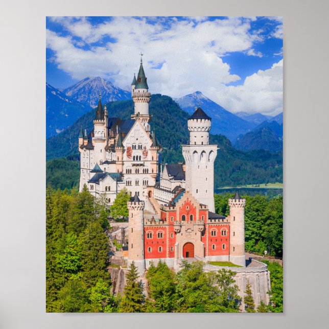 Neuschwanstein Castle Tyskland Poster (Framsidan)