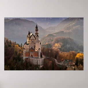 Neuschwanstein Castle Tyskland Poster
