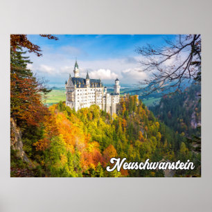 Neuschwanstein Castle, Tyskland Poster