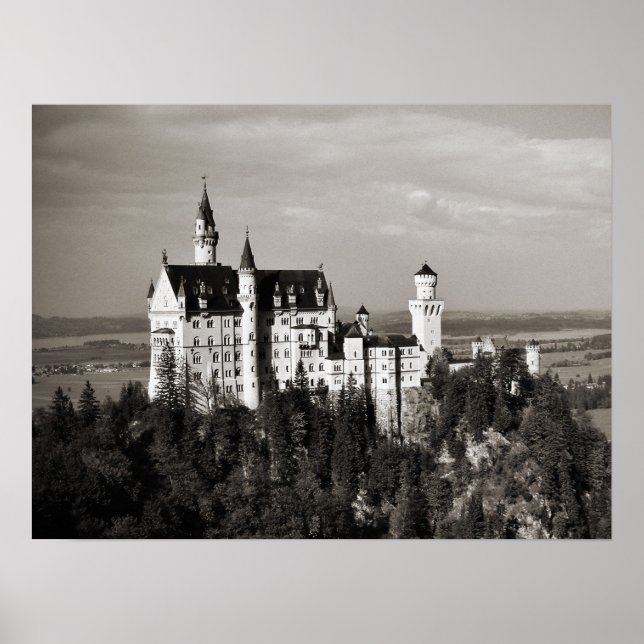 NEUSCHWANSTEIN Castle Tyskland Poster (Framsidan)