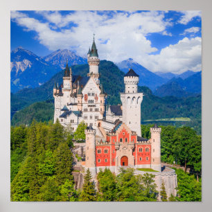 Neuschwanstein Castle Tyskland Poster