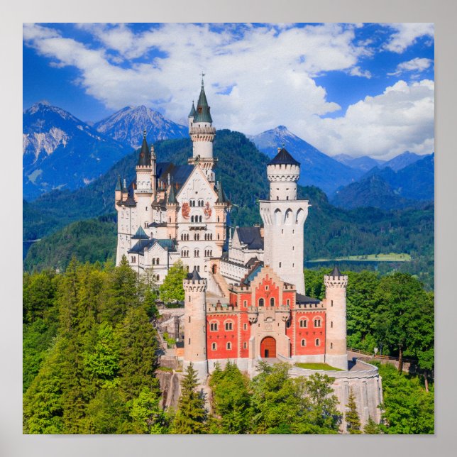 Neuschwanstein Castle Tyskland Poster (Framsidan)