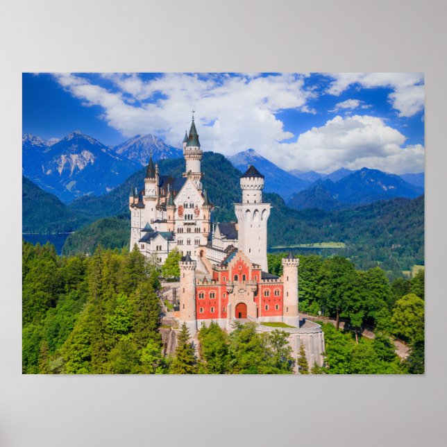Neuschwanstein Castle Tyskland Poster (Framsidan)