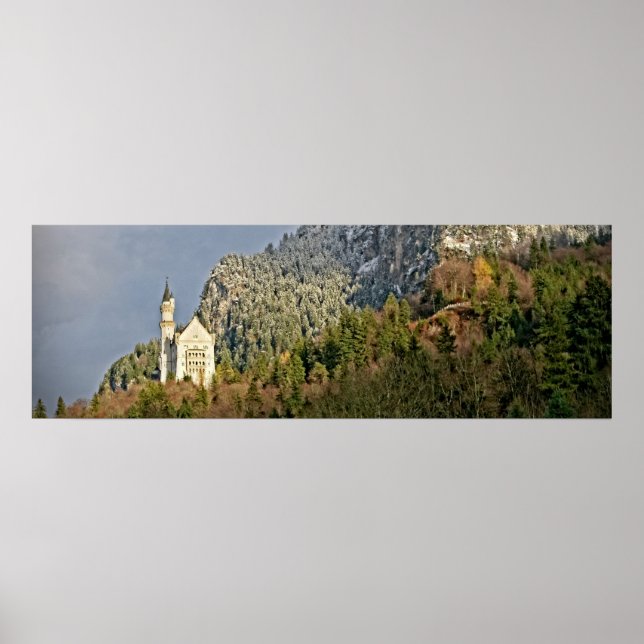 Neuschwanstein Castle - Tyskland - Poster 36x12 (Framsidan)