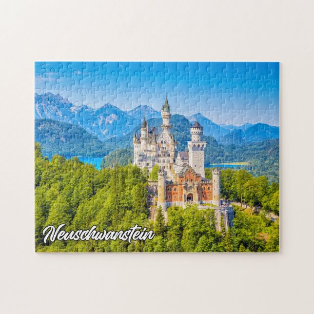 Neuschwanstein Castle, Tyskland Pussel (Horisontell)