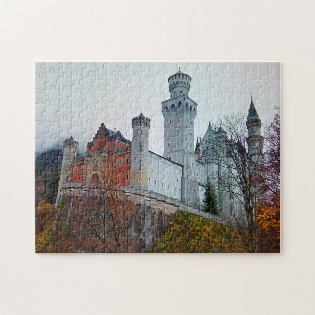 Neuschwanstein Castle Tyskland. Pussel (Horisontell)
