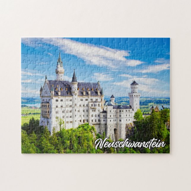 Neuschwanstein Castle, Tyskland Pussel (Horisontell)