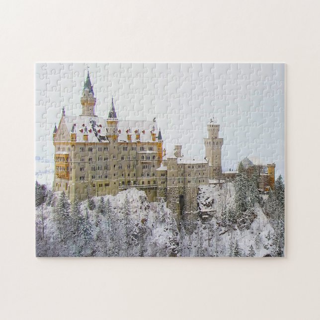 Neuschwanstein Castle Tyskland. Pussel (Horisontell)