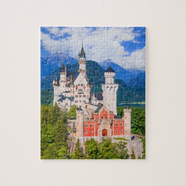 Neuschwanstein Castle Tyskland Pussel (Vertikal)