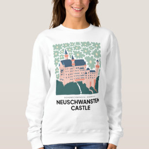 Neuschwanstein Castle Tyskland RESE blommigt art T Shirt