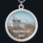 Neuschwanstein Castle Tyskland Silverpläterat Halsband<br><div class="desc">Neuschwanstein Castle Tyskland vacker och som en drömsann kom</div>