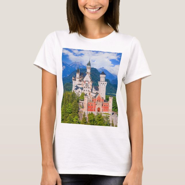 Neuschwanstein Castle Tyskland T Shirt (Framsida)