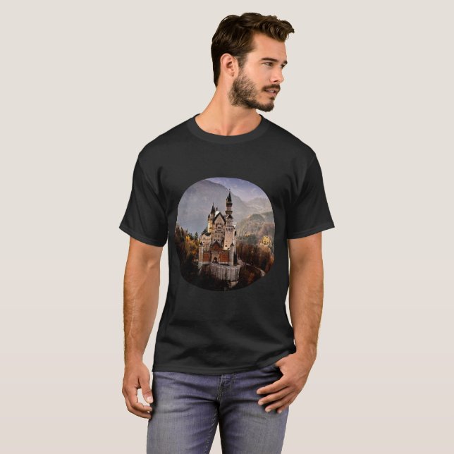 Neuschwanstein Castle Tyskland T Shirt (Hel framsida)