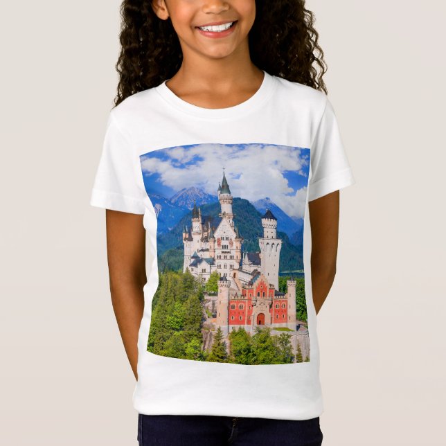 Neuschwanstein Castle Tyskland T Shirt (Framsida)