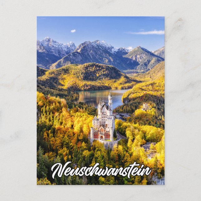 Neuschwanstein Castle, Tyskland Vykort (Framsida)