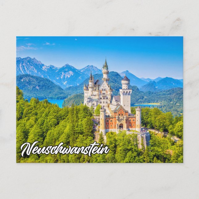 Neuschwanstein Castle, Tyskland Vykort (Framsida)