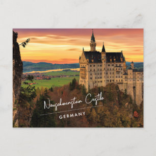 Neuschwanstein Castle Tyskland Vykort