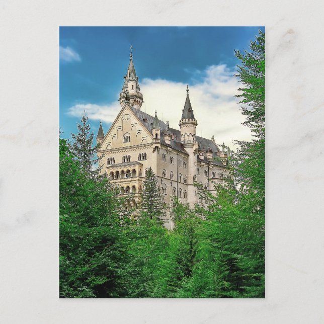 Neuschwanstein castle vykort (Framsida)