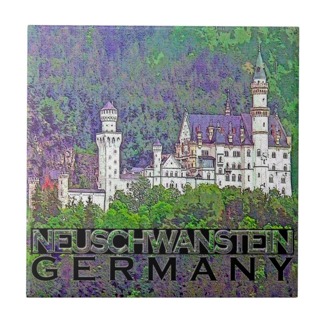 Neuschwanstein Kakelplatta (Framsidan)
