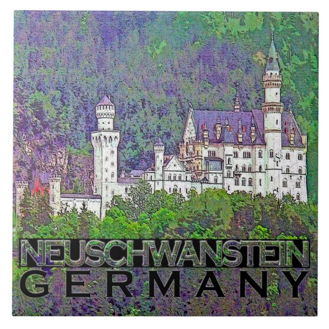 Neuschwanstein Kakelplatta (Framsidan)