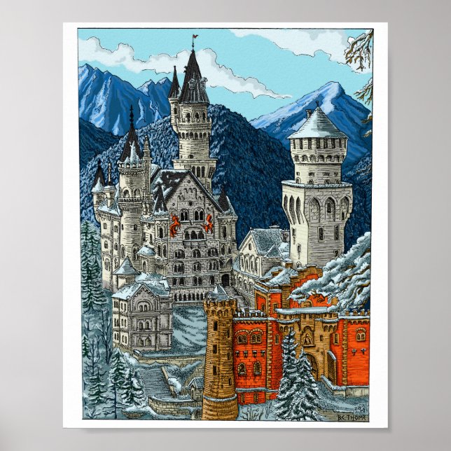 Neuschwanstein Poster (Framsidan)