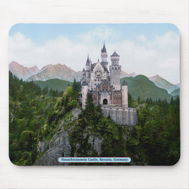 Neuschwanstein slott, Bayern, Tyskland Musmatta (Framsidan)
