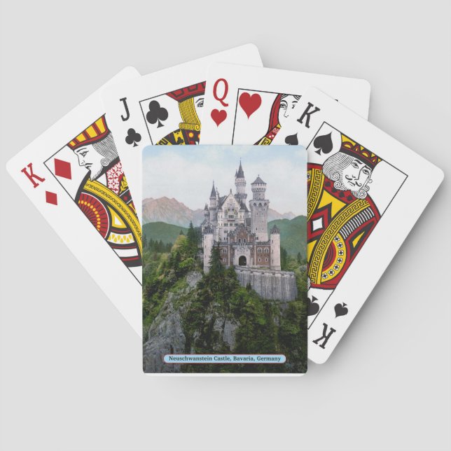 Neuschwanstein slott, Bayern, Tyskland Spel Kort (Baksidan)