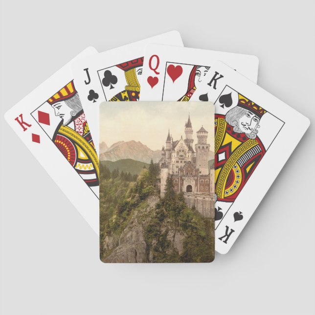 Neuschwanstein slott, Bayern, Tyskland Spel Kort (Baksidan)
