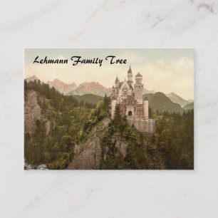 Neuschwanstein slott, Bayern, Tyskland Visitkort