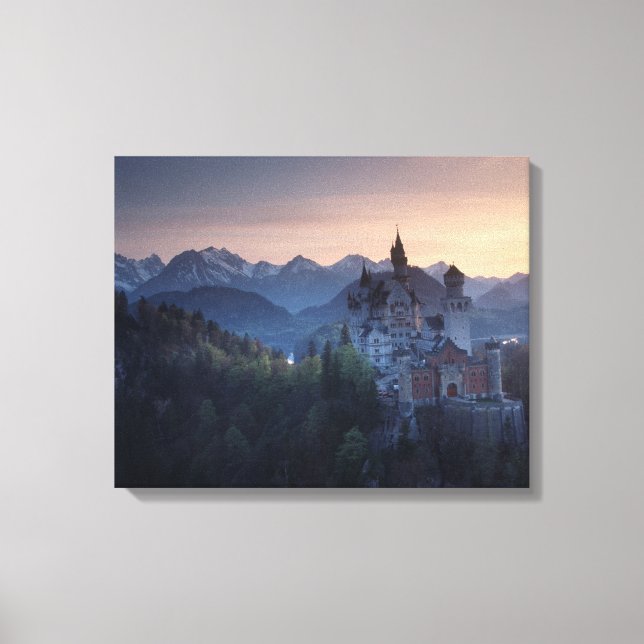 Neuschwanstein slott, byggt sent 1800-tal av canvastryck (Framsida)