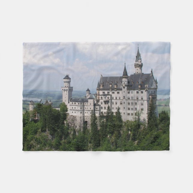 Neuschwanstein slott fleecefilt (Framsidan (Horisontell))