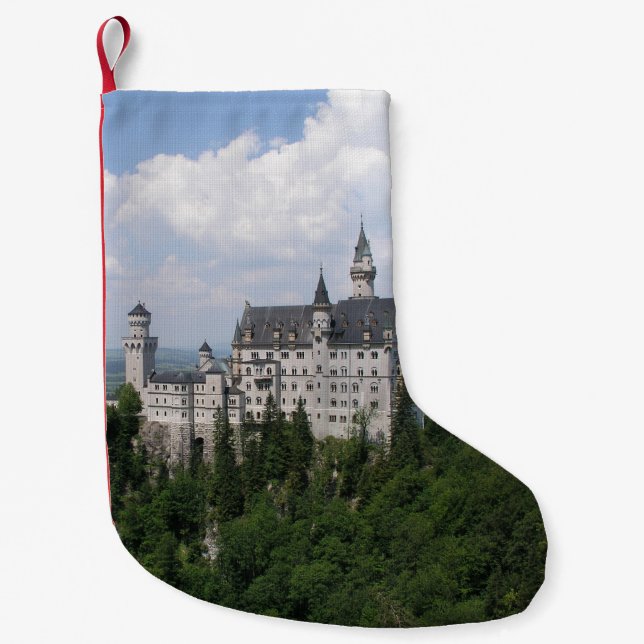 Neuschwanstein slott liten julstrumpa (Framsidan)