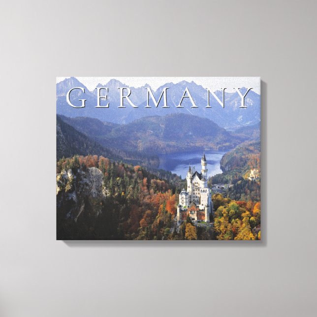 Neuschwanstein slott | Tyskland, Bayern Canvastryck (Framsida)