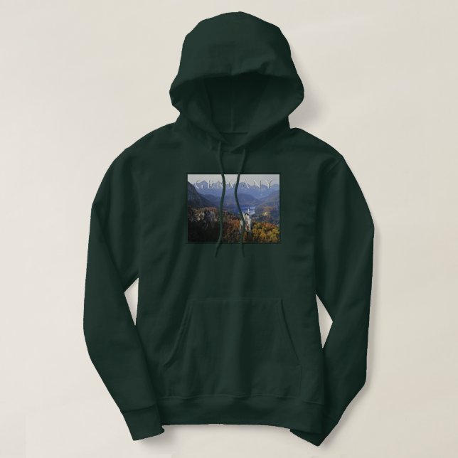 Neuschwanstein slott | Tyskland, Bayern Hoodie (Design framsida)