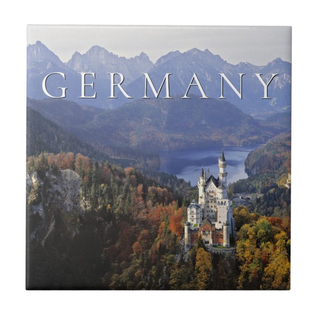 Neuschwanstein slott | Tyskland, Bayern Kakelplatta (Framsidan)