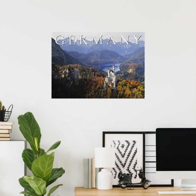 Neuschwanstein slott | Tyskland, Bayern Poster (Hemmakontoret)