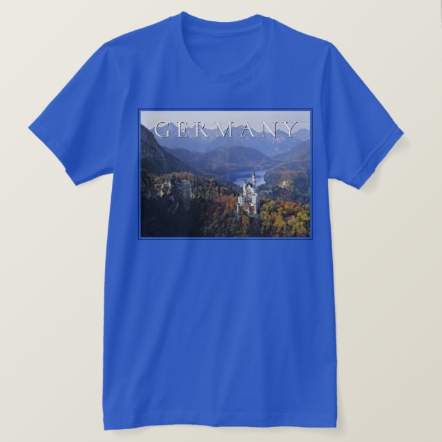 Neuschwanstein slott | Tyskland, Bayern T Shirt (Design framsida)