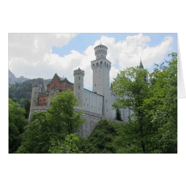 Neuschwanstein slott - Tyskland Hälsningskort (Framsidan Horizontal)