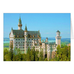 NEUSCHWANSTEIN SLOTT, TYSKLAND HÄLSNINGSKORT