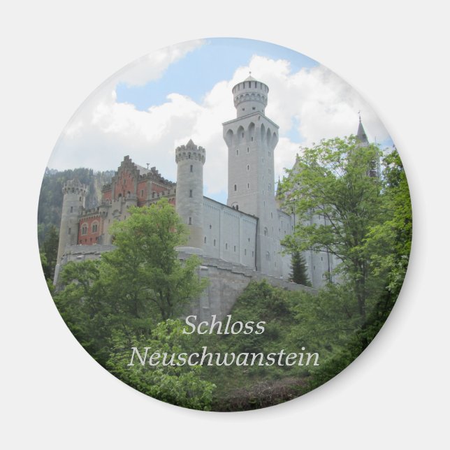 Neuschwanstein slott - Tyskland Magnet (Framsidan)
