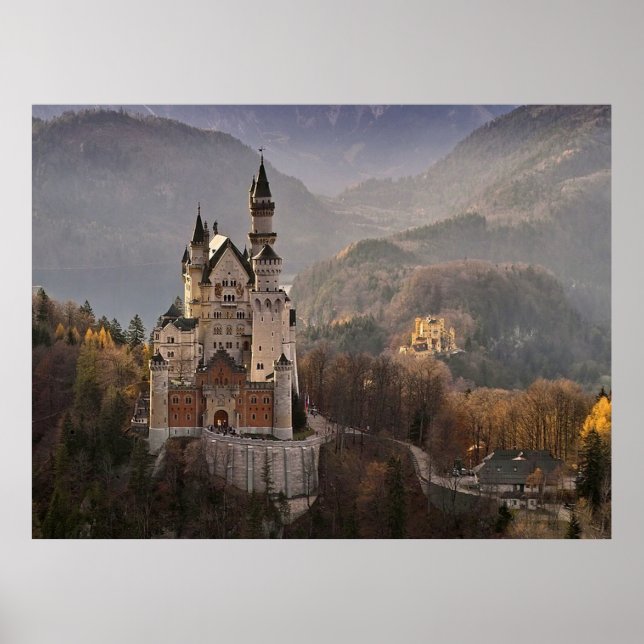 Neuschwanstein slott Tyskland Poster (Framsidan)