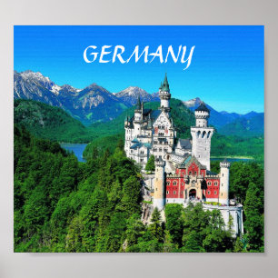 NEUSCHWANSTEIN SLOTT, TYSKLAND POSTER
