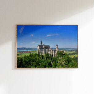 Neuschwanstein slott Tyskland Poster