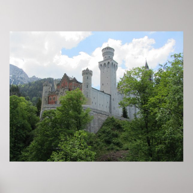 Neuschwanstein slott - Tyskland Poster (Framsidan)