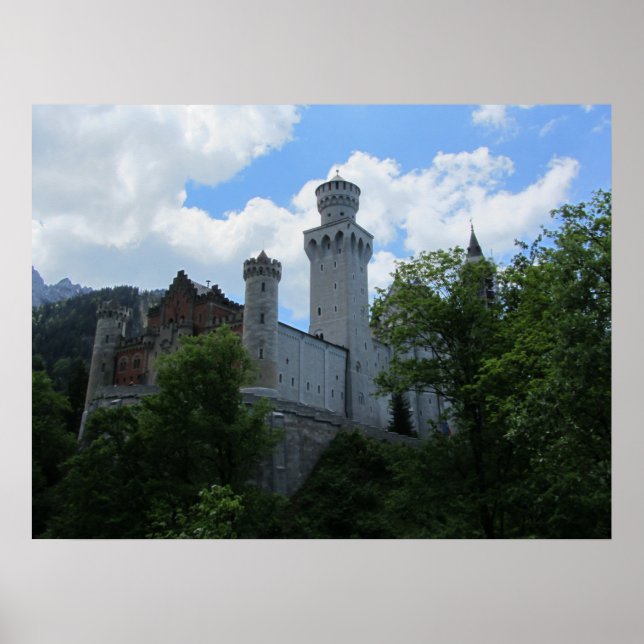 Neuschwanstein slott - Tyskland Poster (Framsidan)