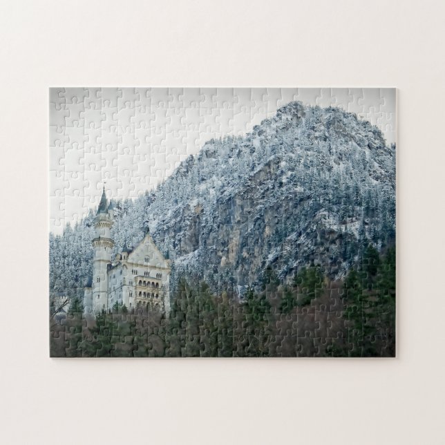 Neuschwanstein slott - Tyskland - pussel (Horisontell)