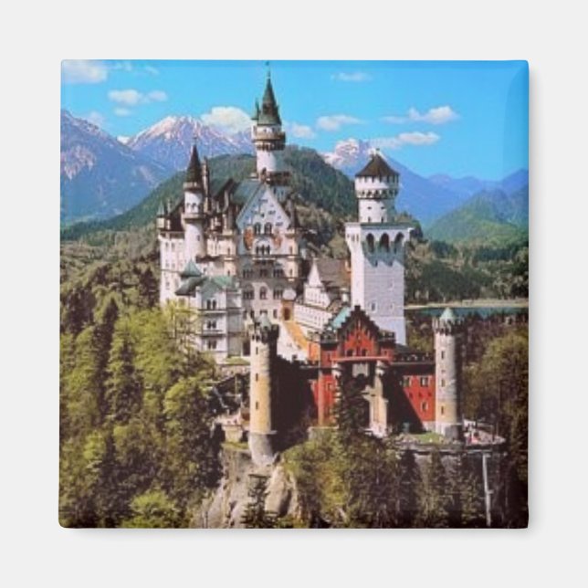 Neuschwanstein-slott - tysklant magnet (Framsidan)