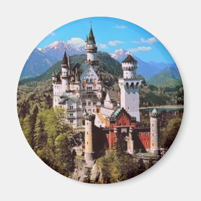 Neuschwanstein-slott - tysklant magnet (Framsidan)