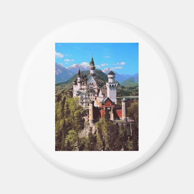 Neuschwanstein-slott - tysklant magnet (Framsidan)